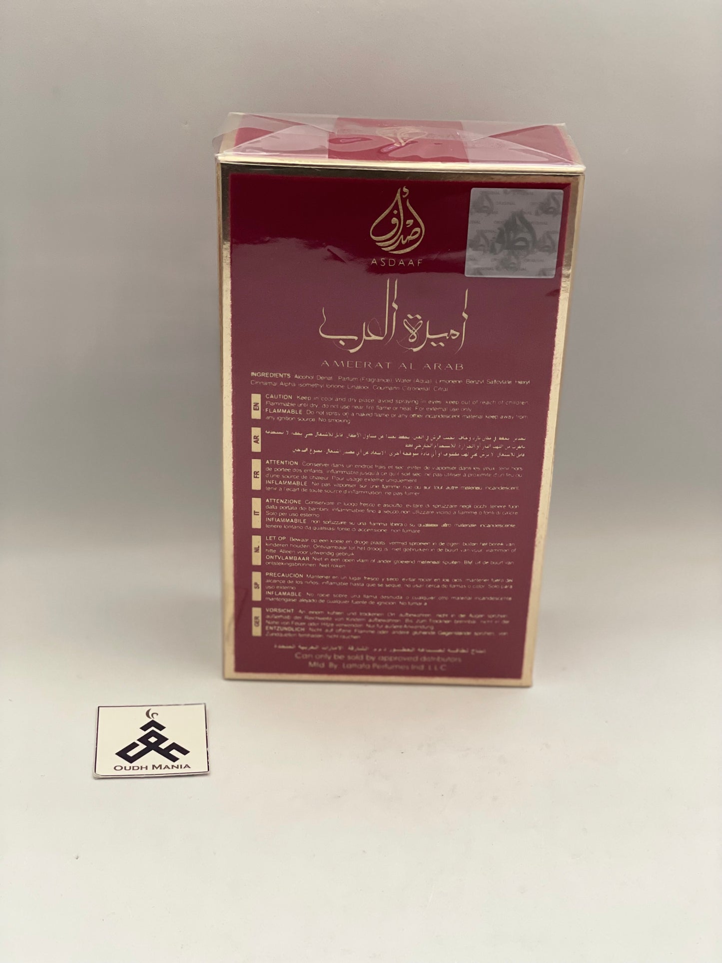 Ameerat Al Arab Eau de Parfum Spray for Women, 3.4 Ounce (100ml) by Asdaaf