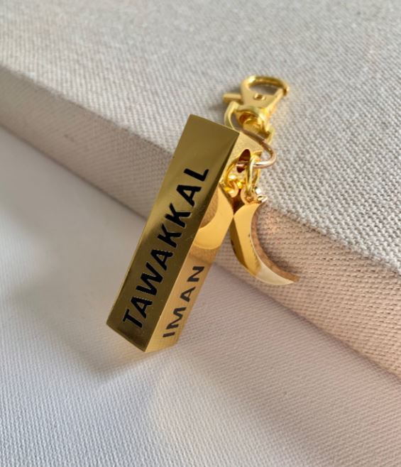 Islamic Principles Keychain | Sabr, Shukr, Tawakkal, Iman