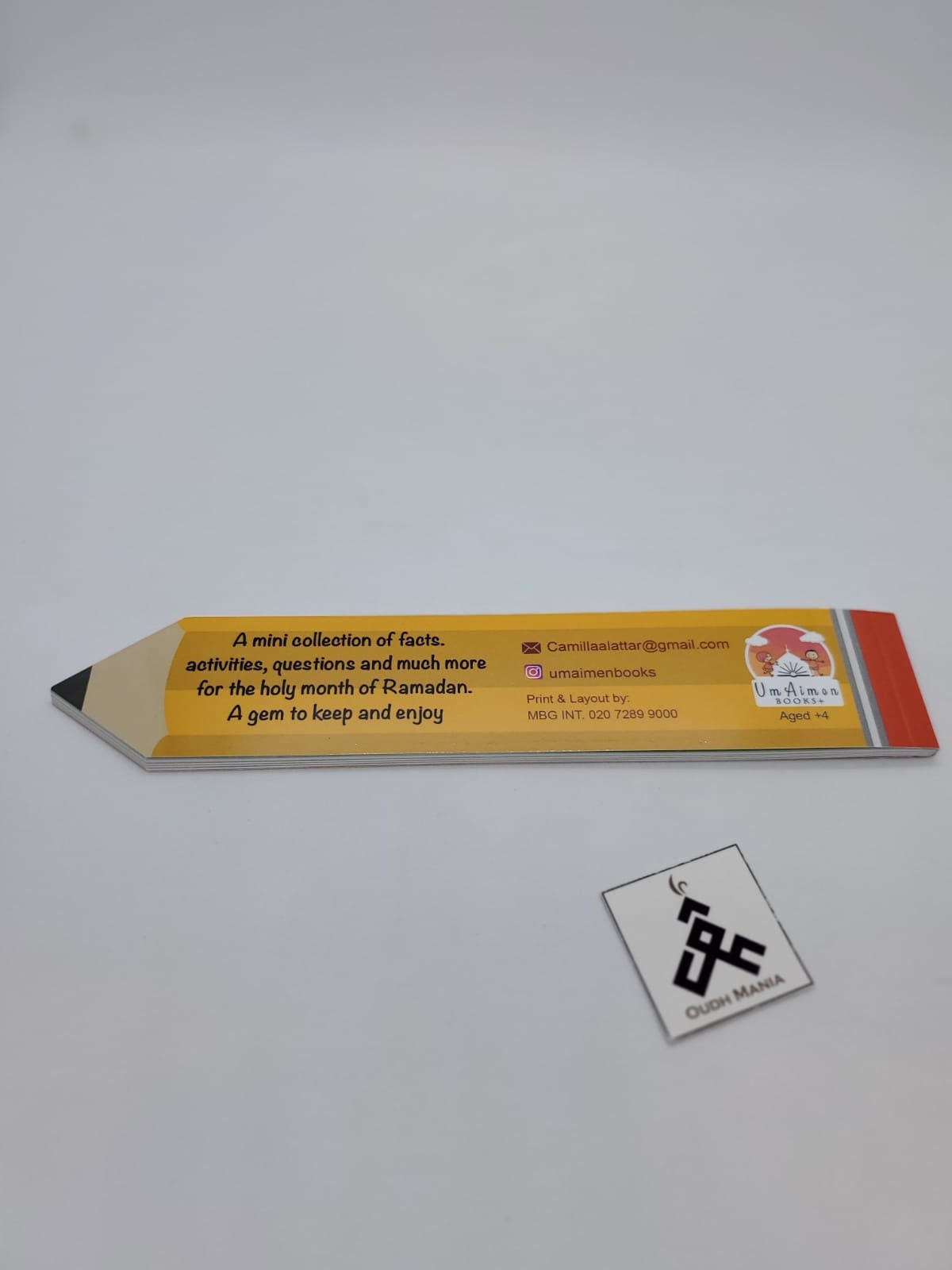 Pencil Shaped Ramadan Activity Book by Um Aimen Books
