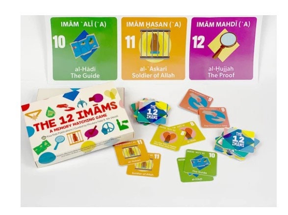 The 12 Imams | A Memory Matching Game with Poster | Kisa Kids Publications
