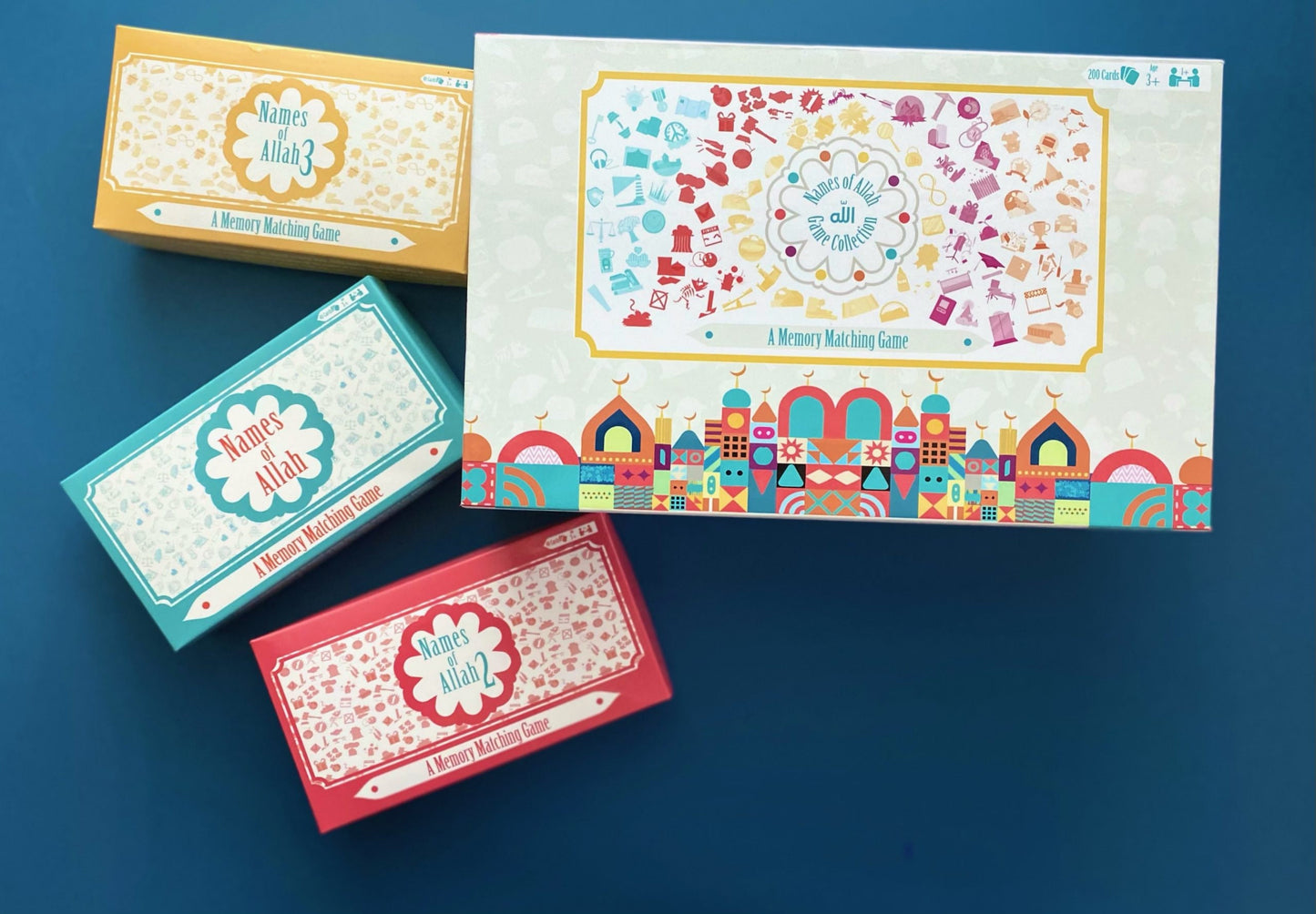 Names of Allah | The Complete Set: A Memory Matching Game by Zair Zabr Play