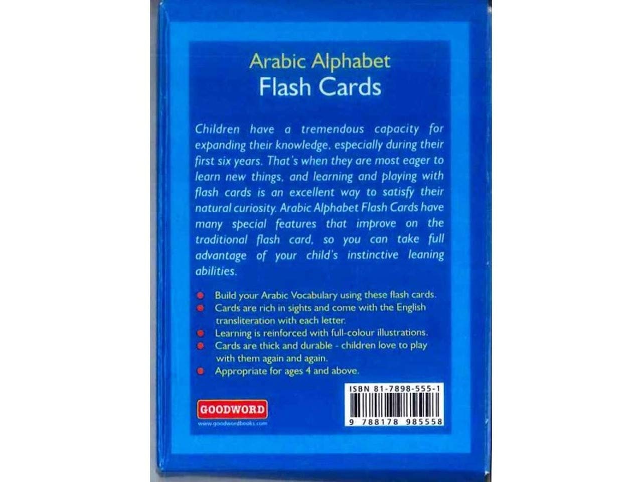 Arabic Alphabet Flash Cards - 28 Colorful Cards