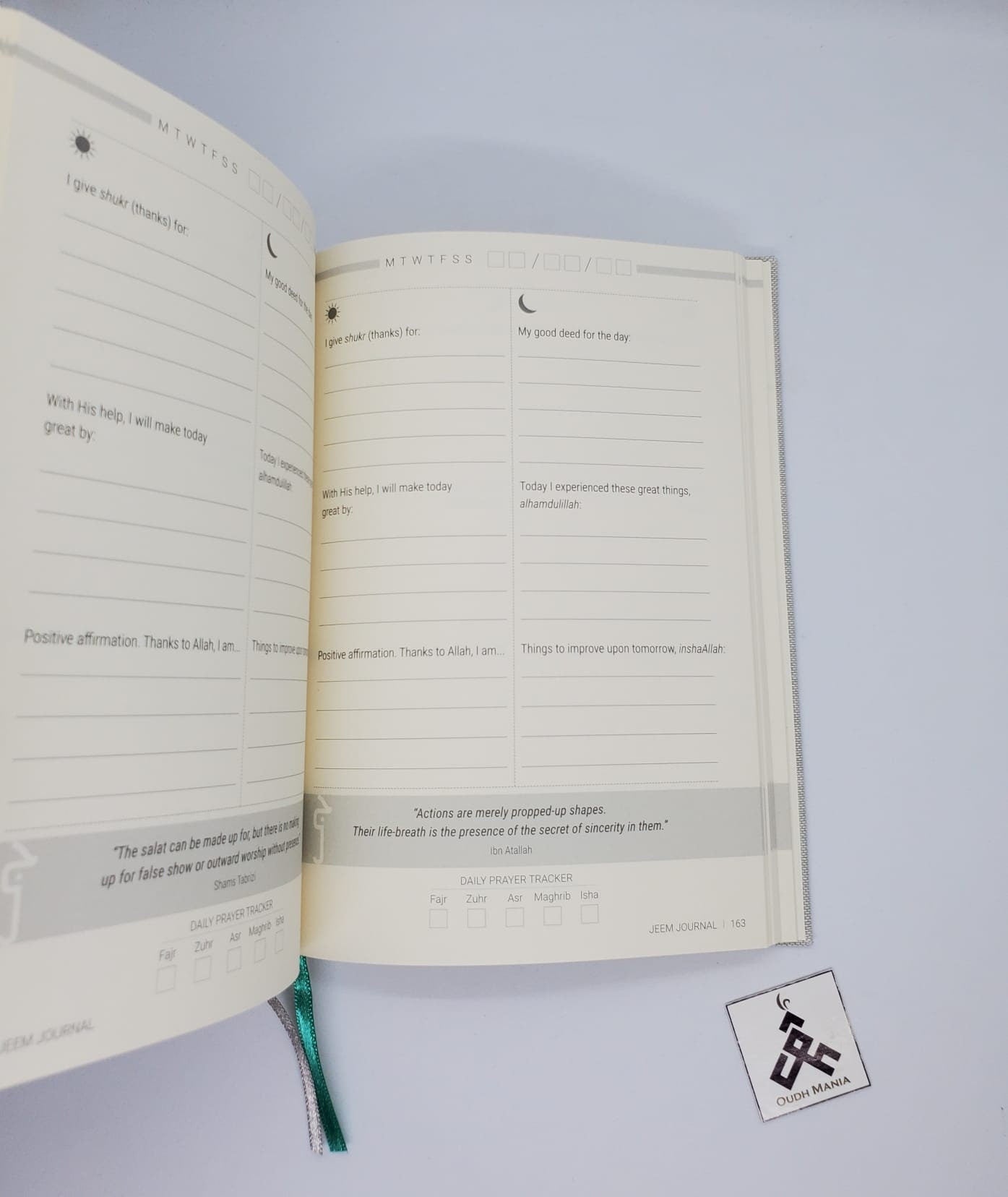 Jeem Journal | Gratitude journal and planner | Inspire more peace, purpose and productivity in your life.