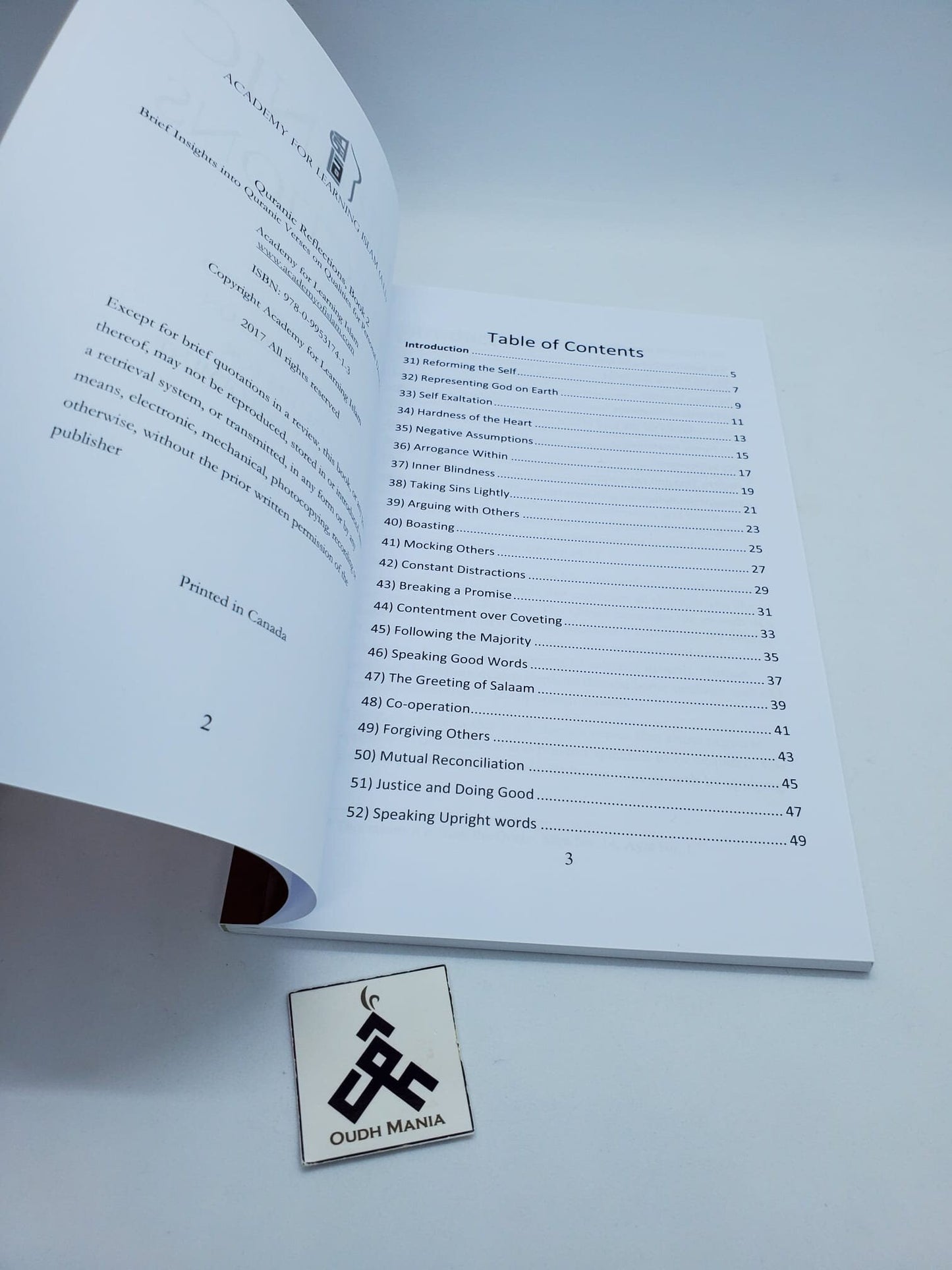 Quranic Reflections Book I , II , III by: The Academy for Learning Islam