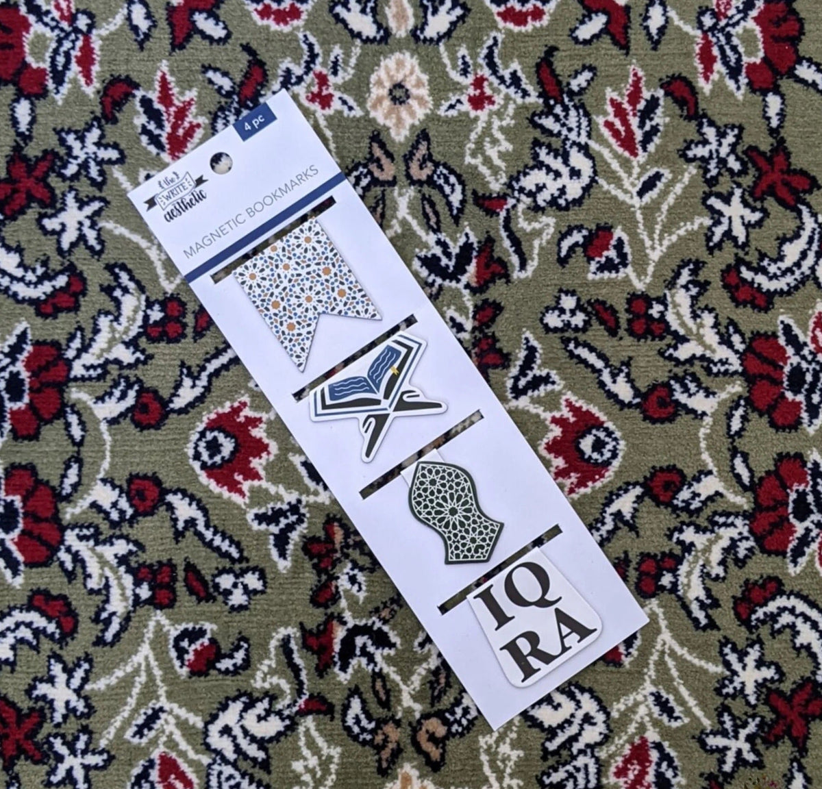 Islamic Pattern Bookmark Magnetic Bookmark Set | 4 Islamic Themed Bookmarks – Oudhmania