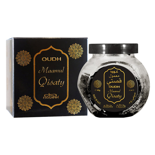 Nabeel Oudh Maamul Qisaty - 40gms | Oudh | Made In UAE Nabeel بخور النبيل