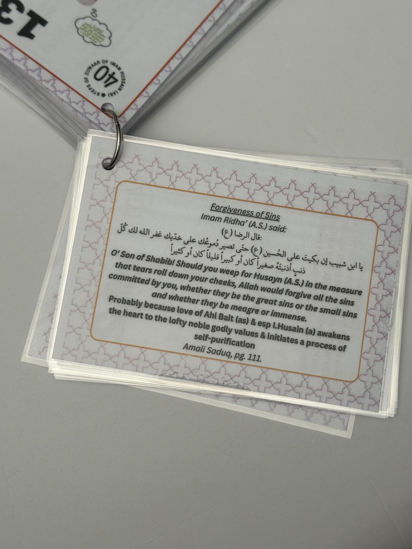 40 Steps to a Life Changing Ziyara | Umm Fatima | Laminated Deck
