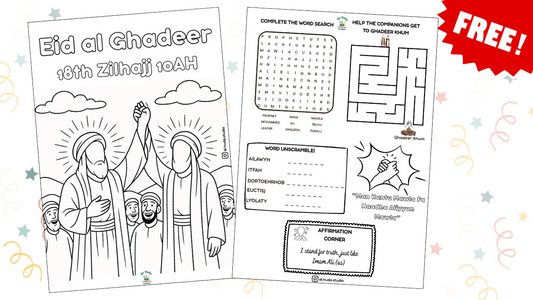 Ghadeer Coloring & Placemat Activity | Al Huda Studio