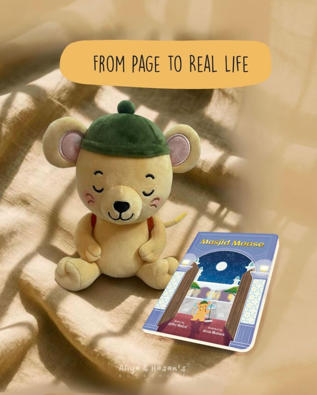Masjid Mouse + Plush Toy | Aliya & Hasan's Bookshelf