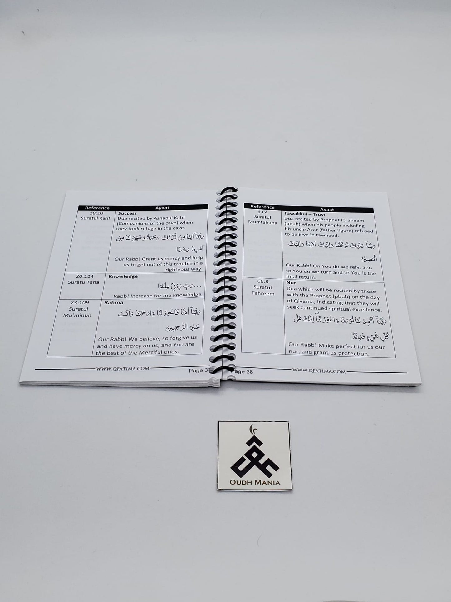 Umrah Travel journal with English Transliteration | by Qfatima.com - Pocket size