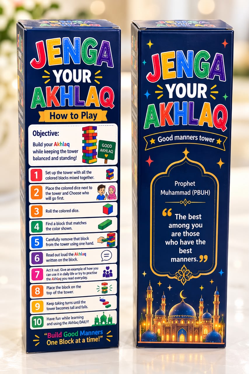 JENGA YOUR AKHLAQ  Build Good Manners, One Block at a Time! | Path to Perfection