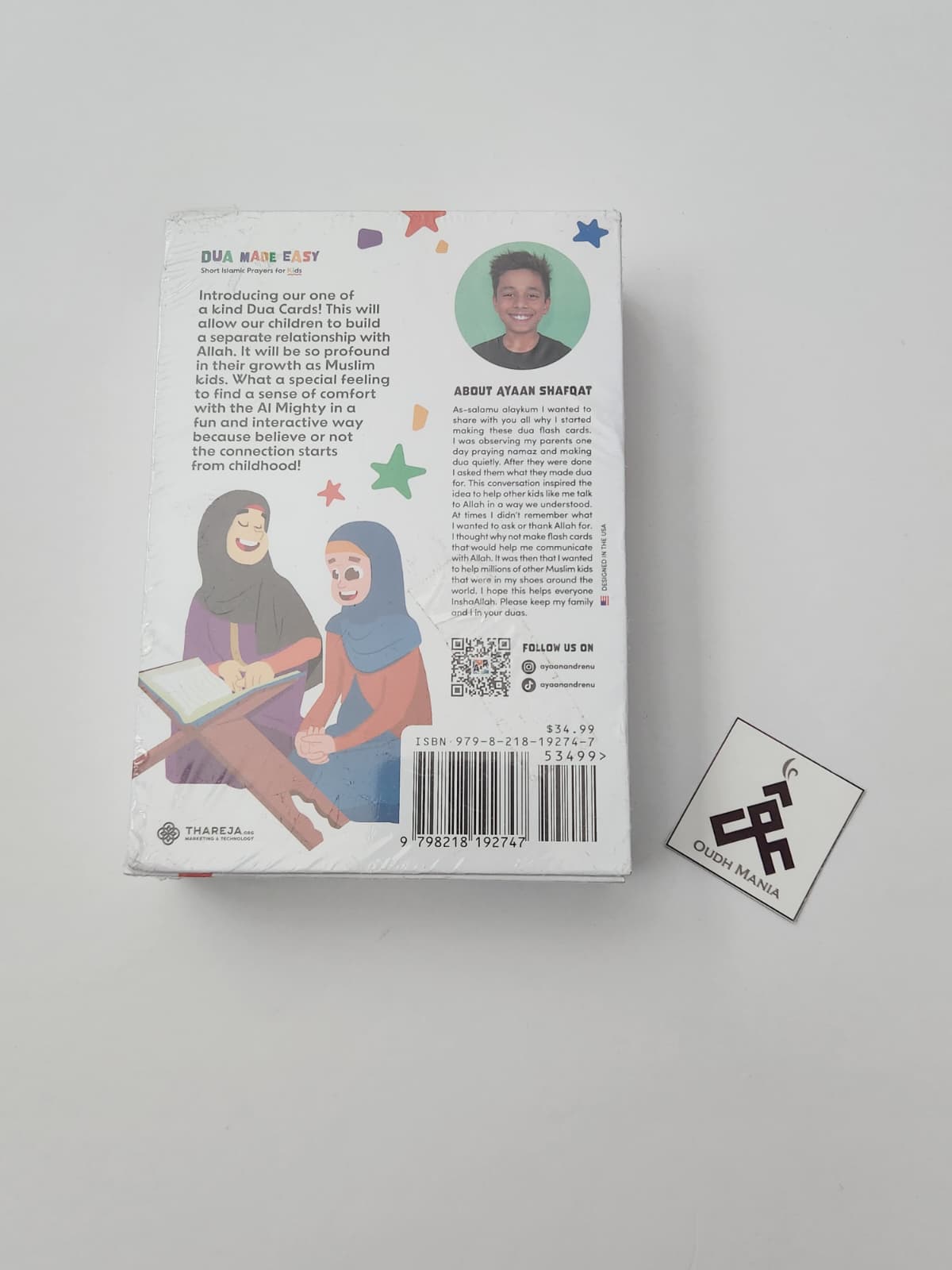 Dua Made Easy 60 Illustrated Dua cards with short prayers for kids