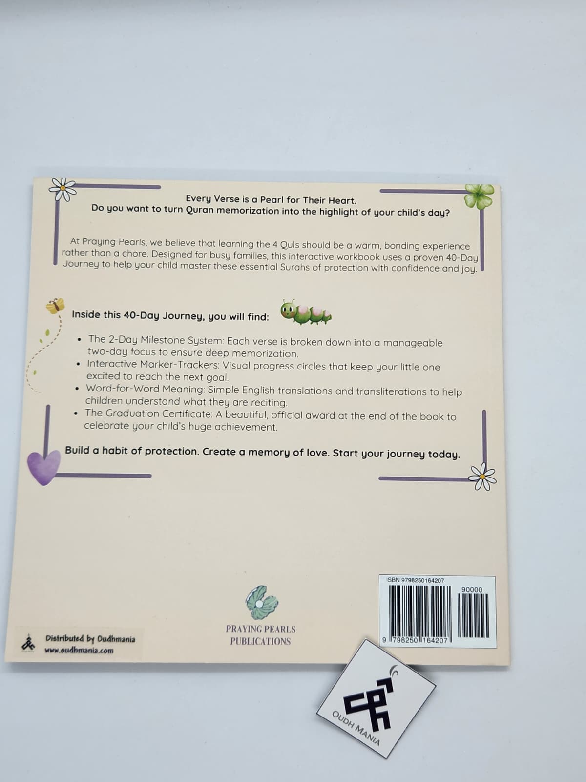 My 4 Quls: A 40-Day Memorization Journey for Kids: An Interactive Quran Workbook | Praying Pearls Publications