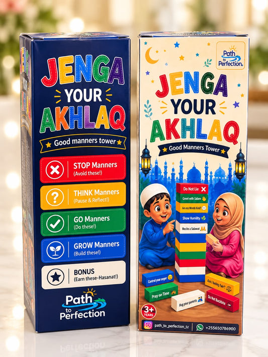 JENGA YOUR AKHLAQ  Build Good Manners, One Block at a Time! | Path to Perfection