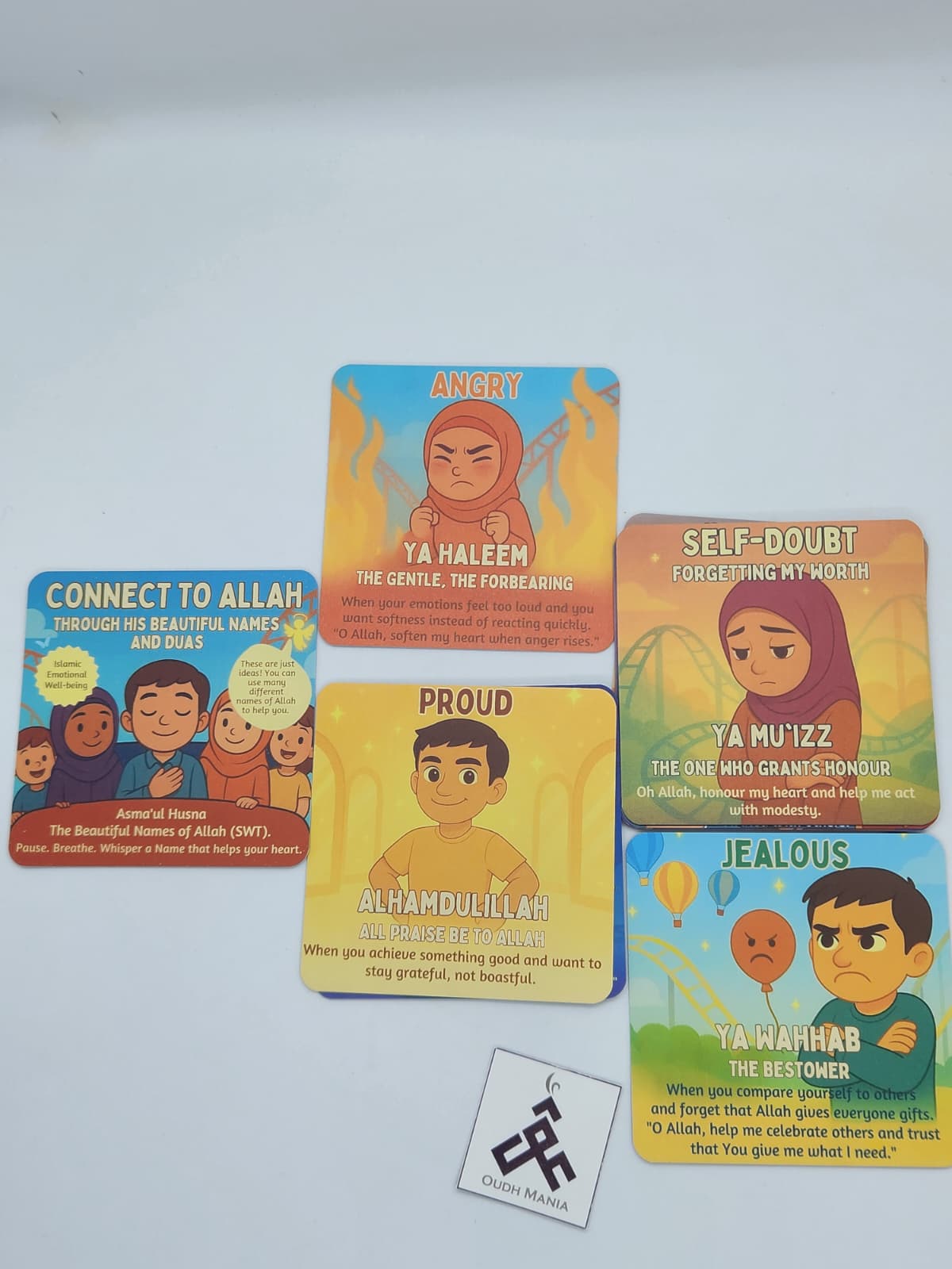 Up, Down, Round and Round — My Emotions, My Path Islamic Emotional Well-being Book + Matching Card Set | The Budding Mumin
