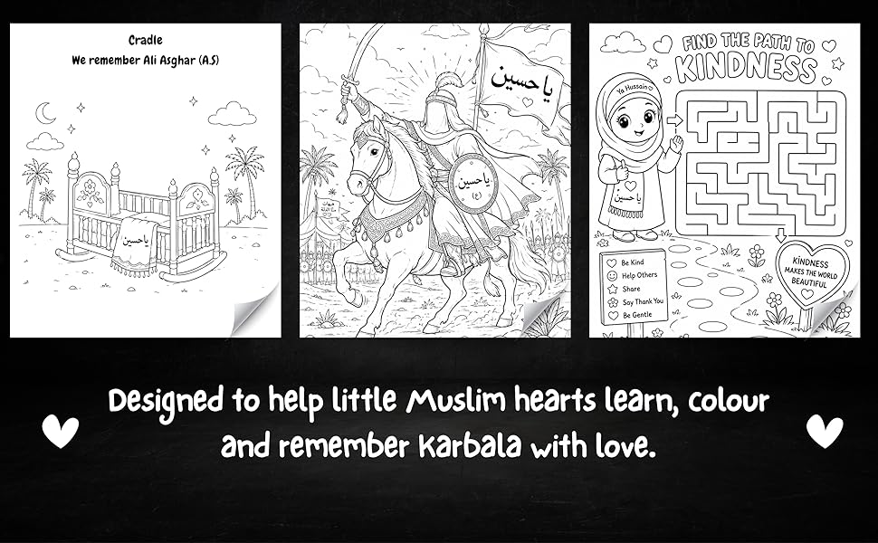 My First Muharram Coloring Book for Kids: Islamic Ashura Activity Book  | Praying Pearls Publications