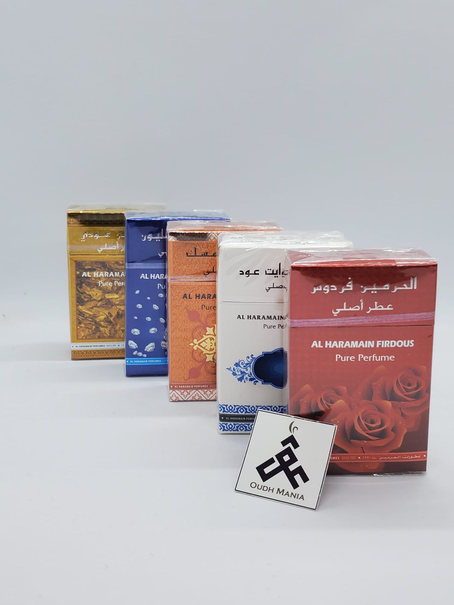 Al Haramain OUDI | Madinah | Musk | Million | Makkah| Mukhallat | White Oudh Perfume Oil 15ml by Al Haramain Perfumes