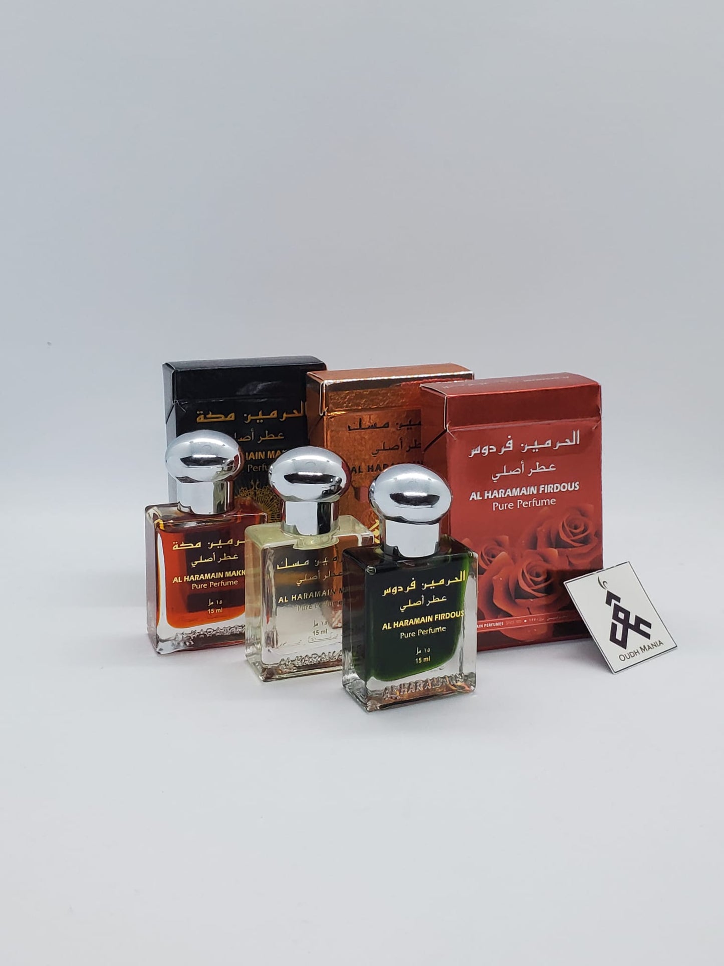 Al Haramain OUDI | Madinah | Musk | Million | Makkah| Mukhallat | White Oudh Perfume Oil 15ml by Al Haramain Perfumes