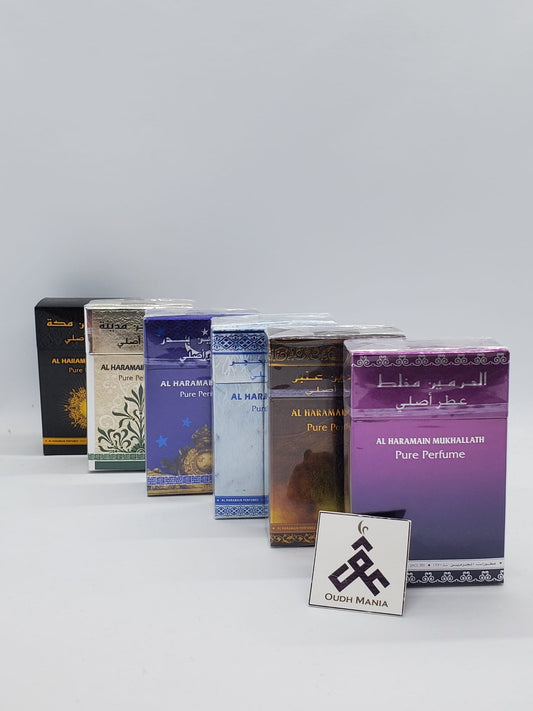 Al Haramain OUDI | Madinah | Musk | Million | Makkah| Mukhallat | White Oudh Perfume Oil 15ml by Al Haramain Perfumes