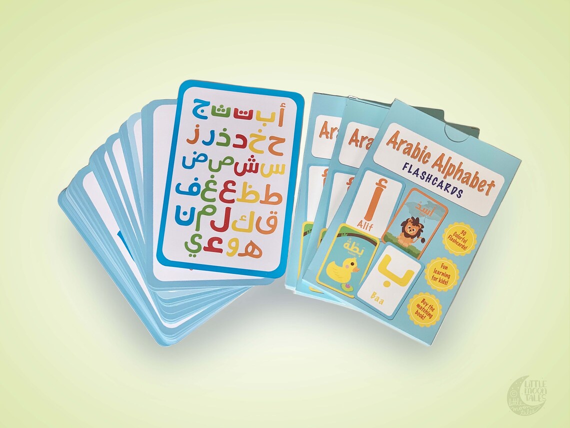 Alif Baa Taa Thaa Book and Flashcard Set | Montessori Learning