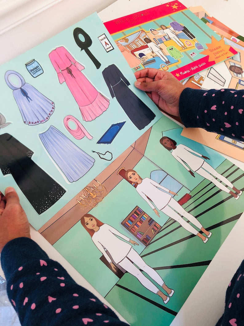 Muslimah Reusable Dress-up Sticker Set | Momin Explorers