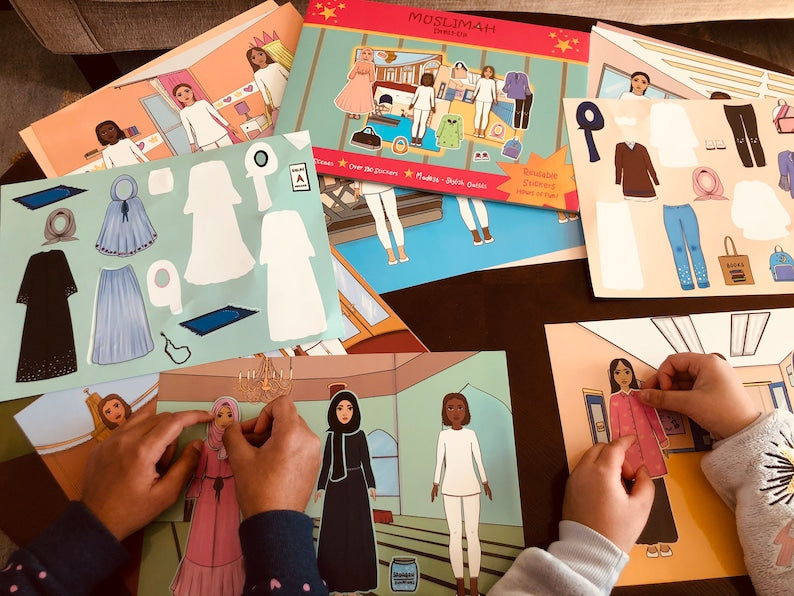 Muslimah Reusable Dress-up Sticker Set | Momin Explorers