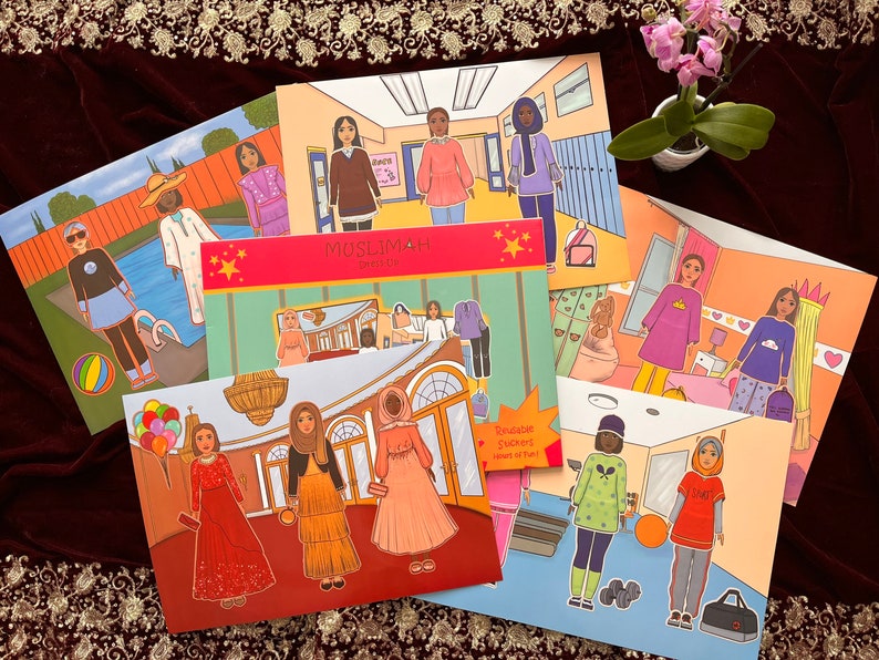 Muslimah Reusable Dress-up Sticker Set | Momin Explorers