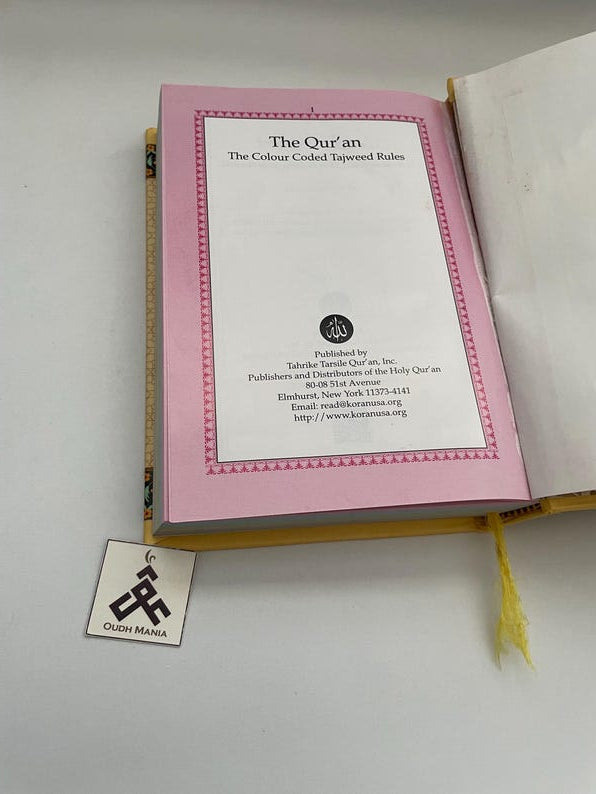 Holy Qur'an - Color coded with Tajweed Rules - Hardcover