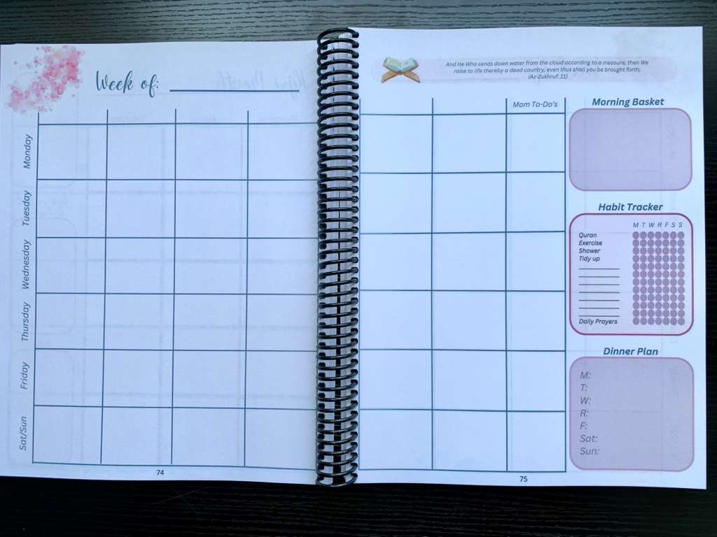 Homeschooler Planner for Muslim Families by Fatema Kermalli Walji