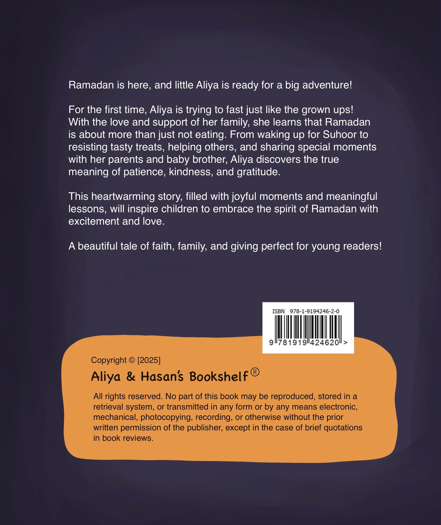 Little Aliya's Big Ramadan | Aliya & Hasan's Bookshelf