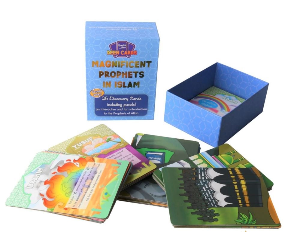 Islamic Card Set of the Magnificent Prophets for Children by Sparkle and shine moments