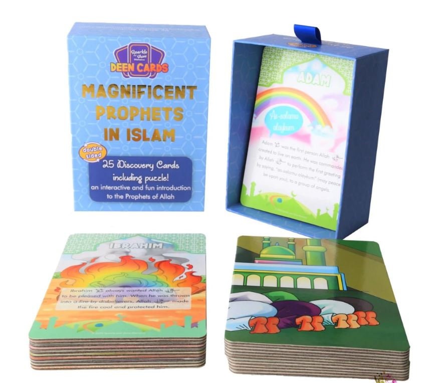 Islamic Card Set of the Magnificent Prophets for Children by Sparkle and shine moments