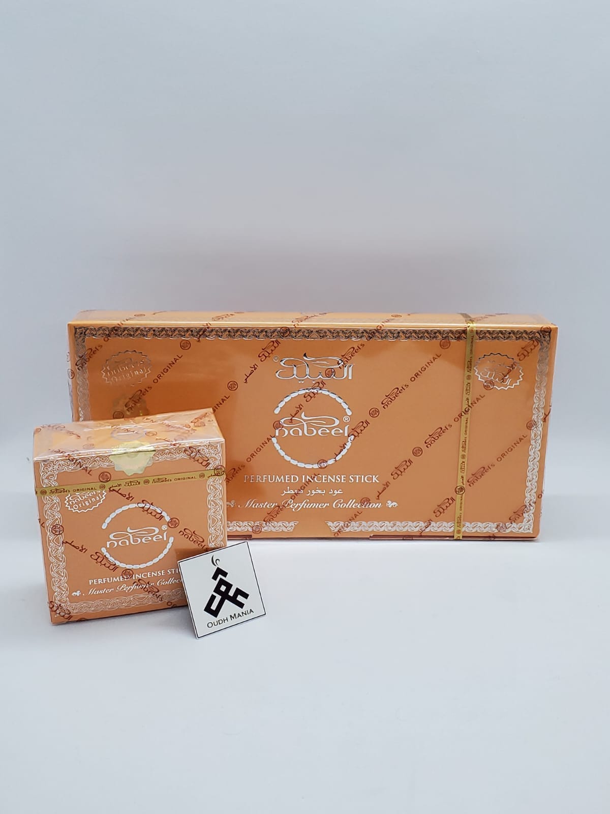 Nabeel Crown | Nabeel (Orange) Perfumed Incense Stick 50g - Free Incense Holder Included - Bakhour | Oudh | Made In UAE Nabeel بخور النبيل